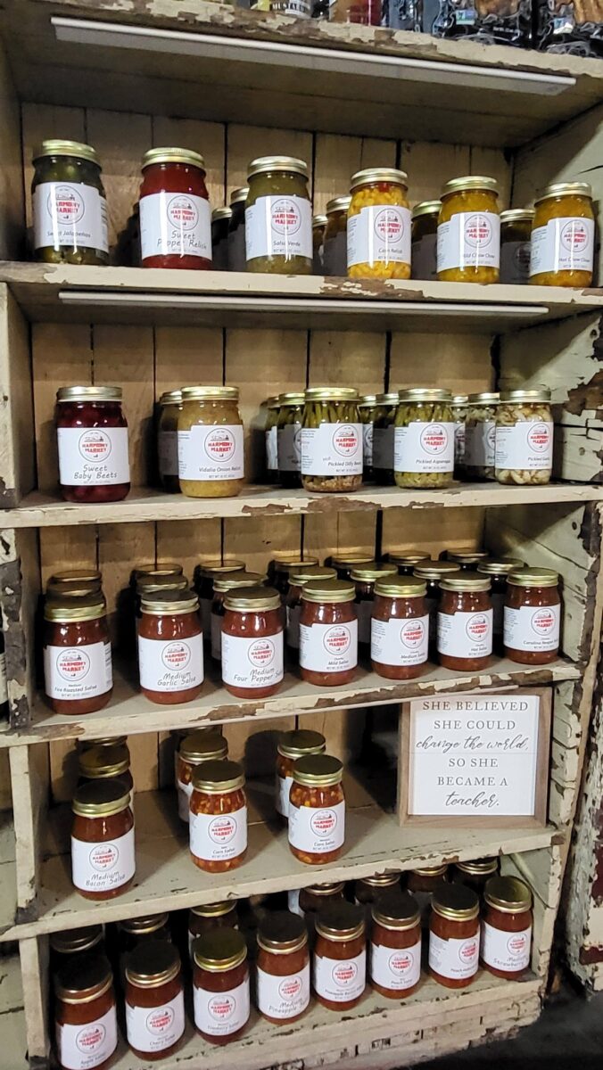Schwittay Farms preserves on a shelf