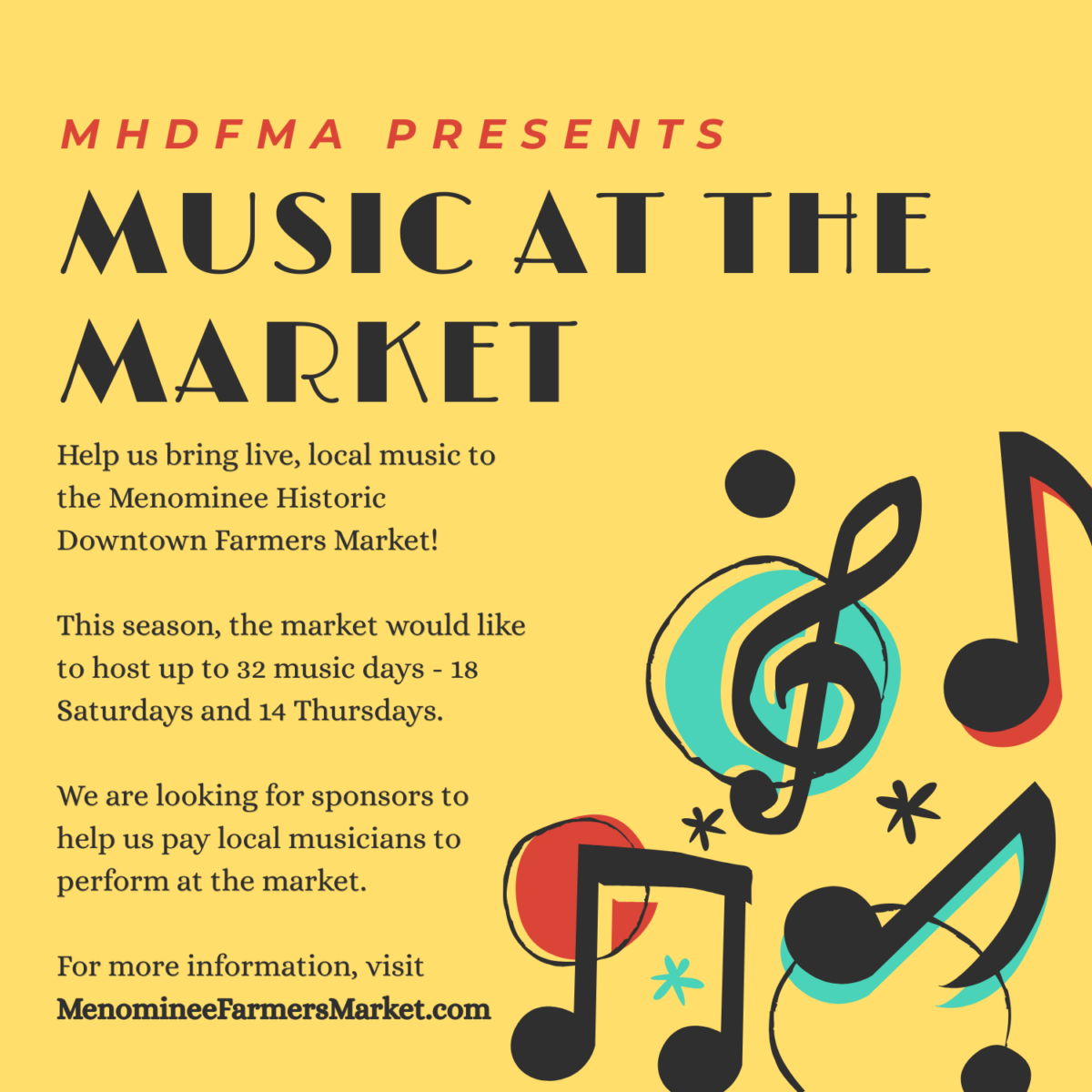 music at the market flyer
